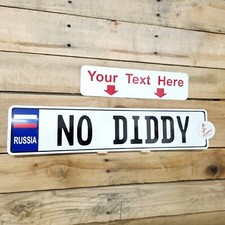 Russian Style European Aluminum License Plate Custom Personalized Russiaussr