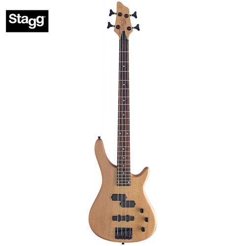 Stagg FUSION BC300-NS 4 String Jazz + Precision Electric Bass - Natural Satin