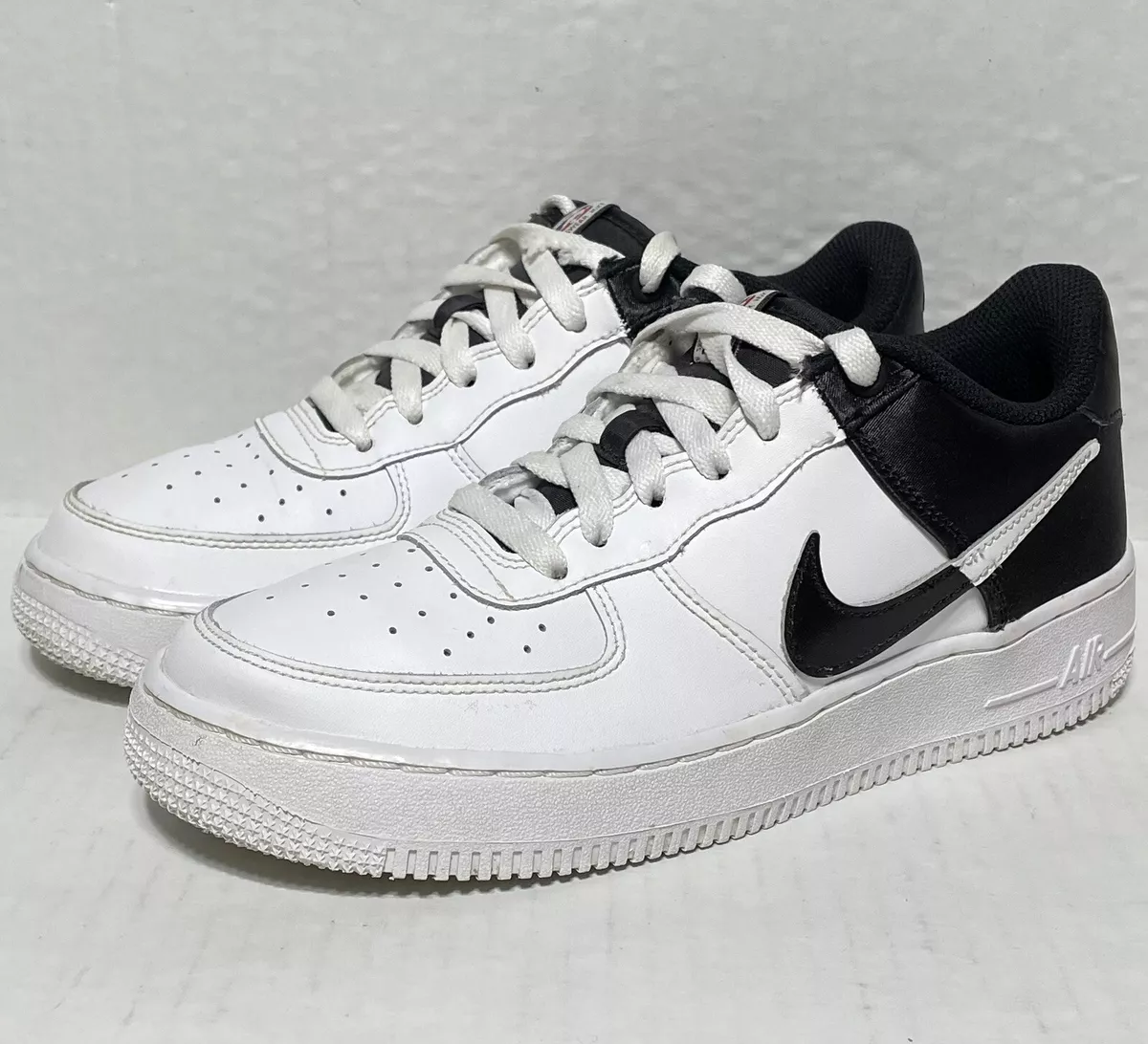 Nike Air Force 1 Low LV8 GS ‘Spurs’ [CK 6Y Women’s 7.5  Black/White