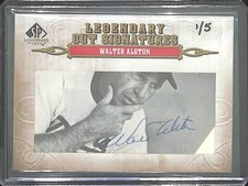 2011 Upper Deck Legendary Cuts Autograph #193 Walter Alston No 1 of 5