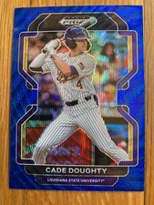 2022 Cade Doughty Panini Prizm Draft Picks Baseball #PDP78 Blue Wave 