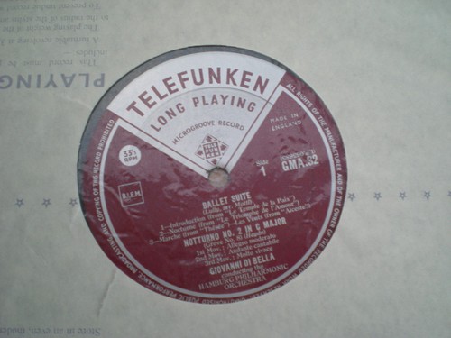 MUSIC BY LULLY, HAYDN, CORELLI, ROSSINI = TELEFUNKEN GMA 32 MONO = EX+ - Picture 2 of 2