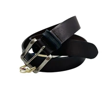 Tommy Jeans Mens Dark Brown Classic Leather Belt Size 95 cm. 38 In