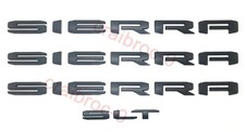4pcs Matte Black Sierra Slt Letters Nameplate Emblem For Sierra1500 2500 2500hd 4pcs Matte Black Sierra Slt Letters Nameplate Emblem For Sierra1500 2500 2500hd