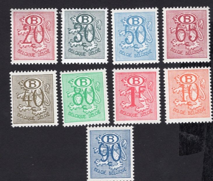 Belgium 1952 stamps Mi#47-55 START10%ONLY MH CV=56$
