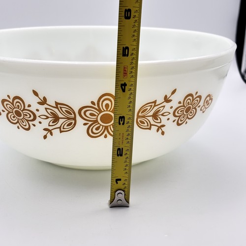 Vintage Pyrex 404 4 Qt White Butterfly Mixing Serving Bowl READ CHARITY - 第 9/9 張圖片
