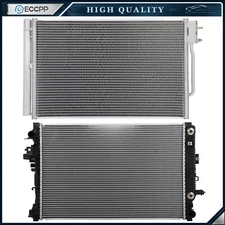 Aluminum Radiator & AC Condenser Cooling Kit For 2017 2018 2019 Buick LaCrosse