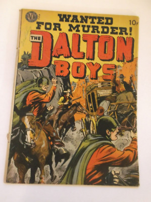 AVON PERIODICALS: WANTED FOR MURDER! THE DALTON BOYS #1, HTF ONE-SHOT, 1951, VG-