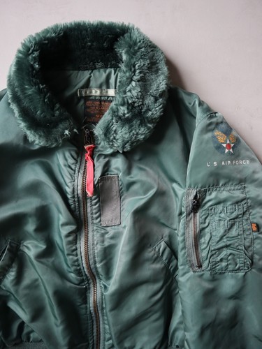 Vintage 60s Alpha Industries B15 US Air Force Flight Bomber Jacket Size XL Rare - Picture 10 of 15