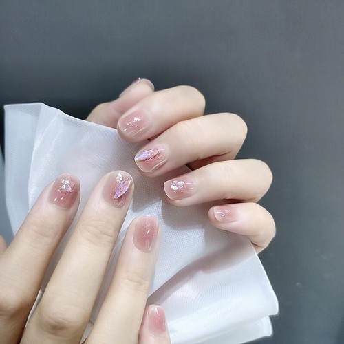 Kit de uñas artificiales autoadhesivas Press On Nails listo para pegar manicura 24 uds - Imagen 6 de 7