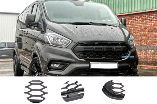 For Ford Transit Custom Raptor Style Grill 2018-2023 Upgrade Grille Matte Black - Picture 6 of 10