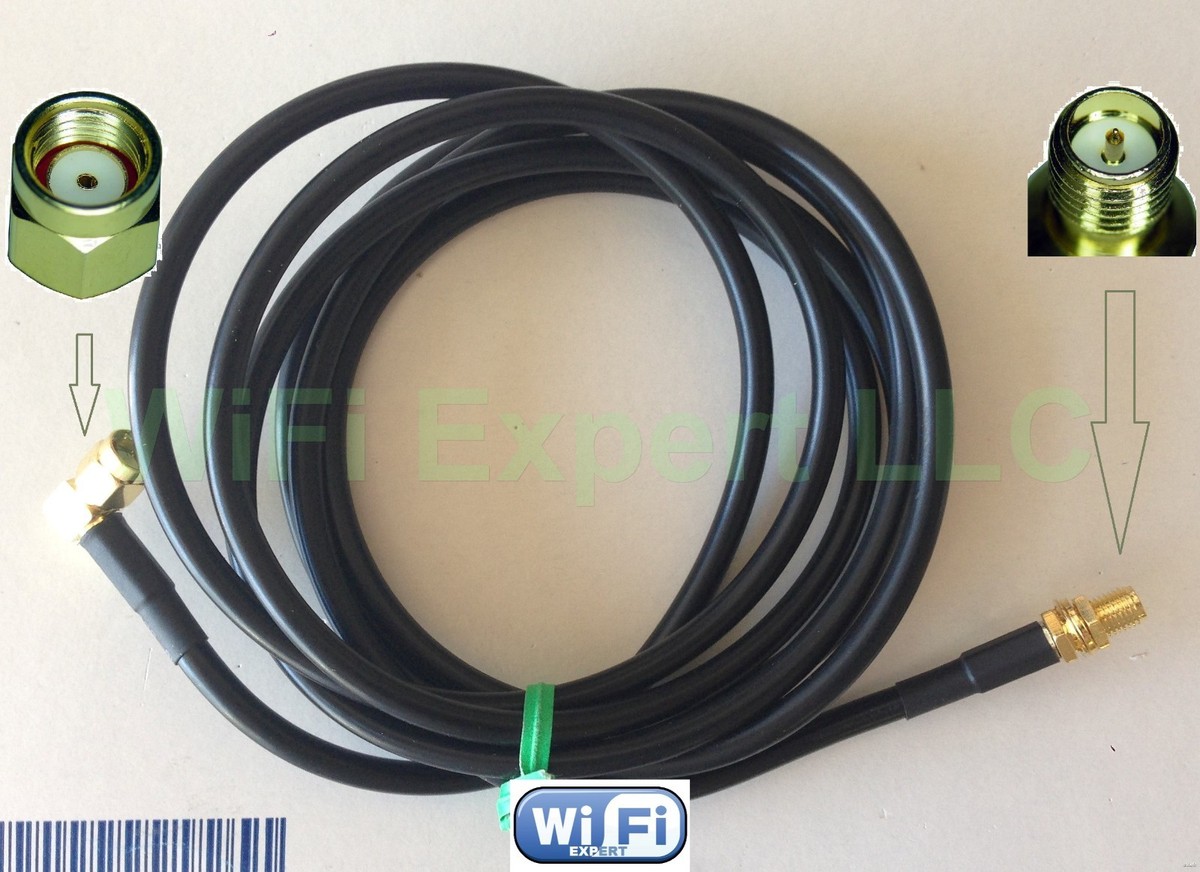 LMR240UF RP-TNC MASCHIO A TNC FEMMINA PARATIA Cavo Coassiale RF USA - Foto 5