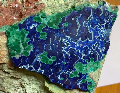 MORENCI AZ MINE Azurite on Large Matrix. 1.4lbs. AZ Gemologist Seller