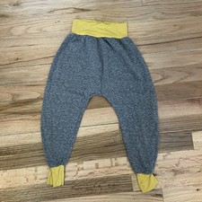Handmade Solid knit Boho Harem Loose Fit Baggy Pants sweats leggings size 4 kids