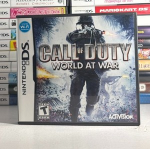 COD Call of Duty World at War Case & Manual - NO GAME - Nintendo DS