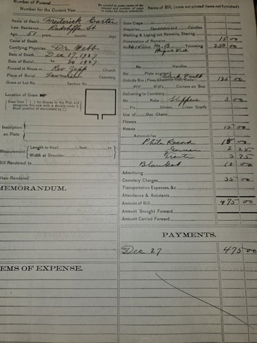 Vintage 1927-1930 Funeral Home Register Book,Taylor's,Undertaker,300 Funerals - Picture 7 of 24