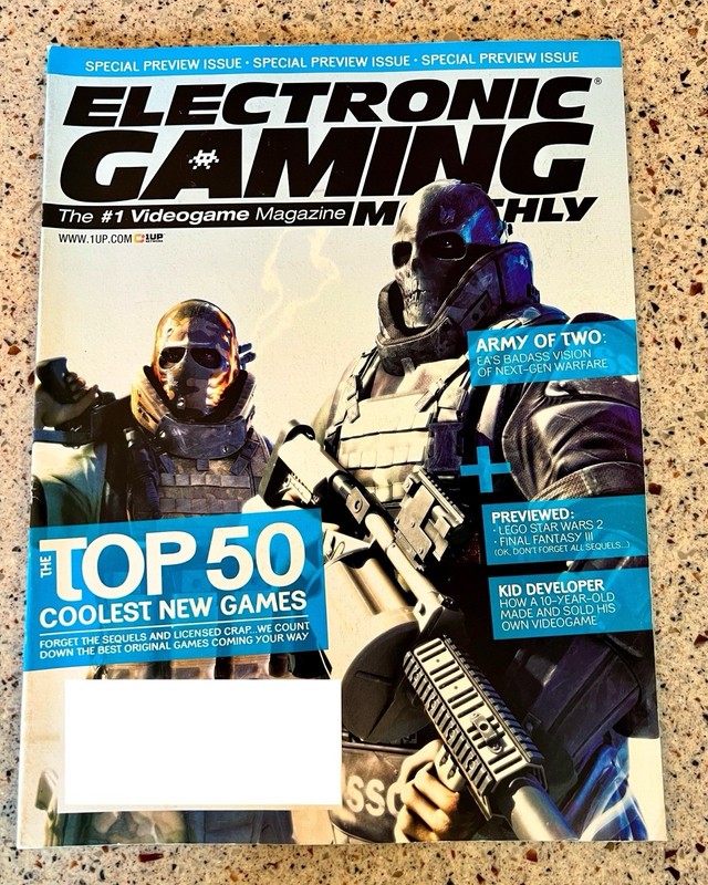 Electronic Gaming Monthly Magazine August 2006 #206 - Army Of Two