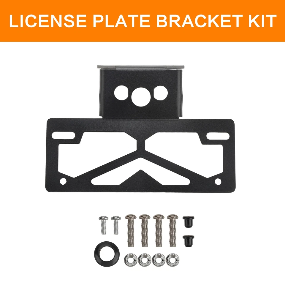 For Kawasaki Ninja 250 400 500 Fender Eliminator Kits Rear License Plate Holder - Image 2 of 4