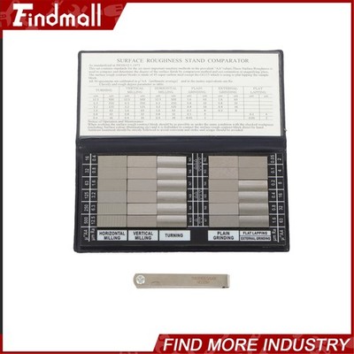 Findmall 30Pcs Ra0.05-12.5mm Surface Roughness Comparators,Roughness Test Block