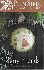 FICHE POINT DE CROIX NOËL MERRY FRIENDS PLUM STREET SAMPLERS