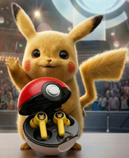 Razer Pokemon Limited Edition Pikachu Bluetooth Headphones Wireless Earbud W/Box