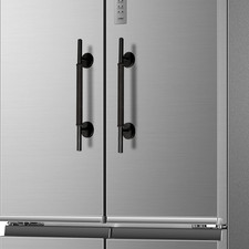 2Pack Magnetic Refrigerator Door Handle with Cover Fridge Pull Black