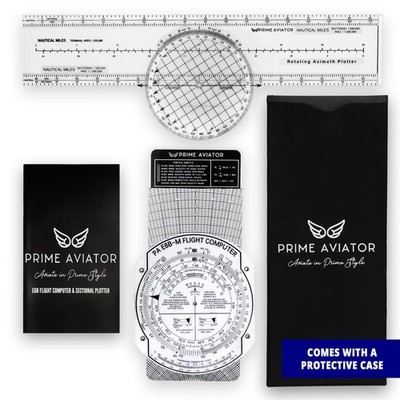 E6B Flight Computer for Pilots   Mechanical Flight Calculator Kit with Aviati...