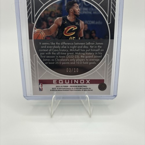 Donovan Mitchell 2023-24 Panini Obsidian #23 Equinox Orange/Black/Silver #’d /10 - Picture 6 of 11