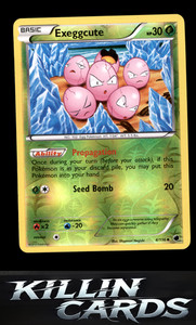 Reverse Holofoil Exeggcute 4/116 Pokemon Uncommon Plasma Freeze Card NM