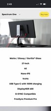  2 Dough Spectrum One 4k 27" Gorilla glass monitors for sale