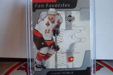 02/03 UPPER DECK JAROME IGINLA FAN FAVORITES GAME JERSEY FF-JI