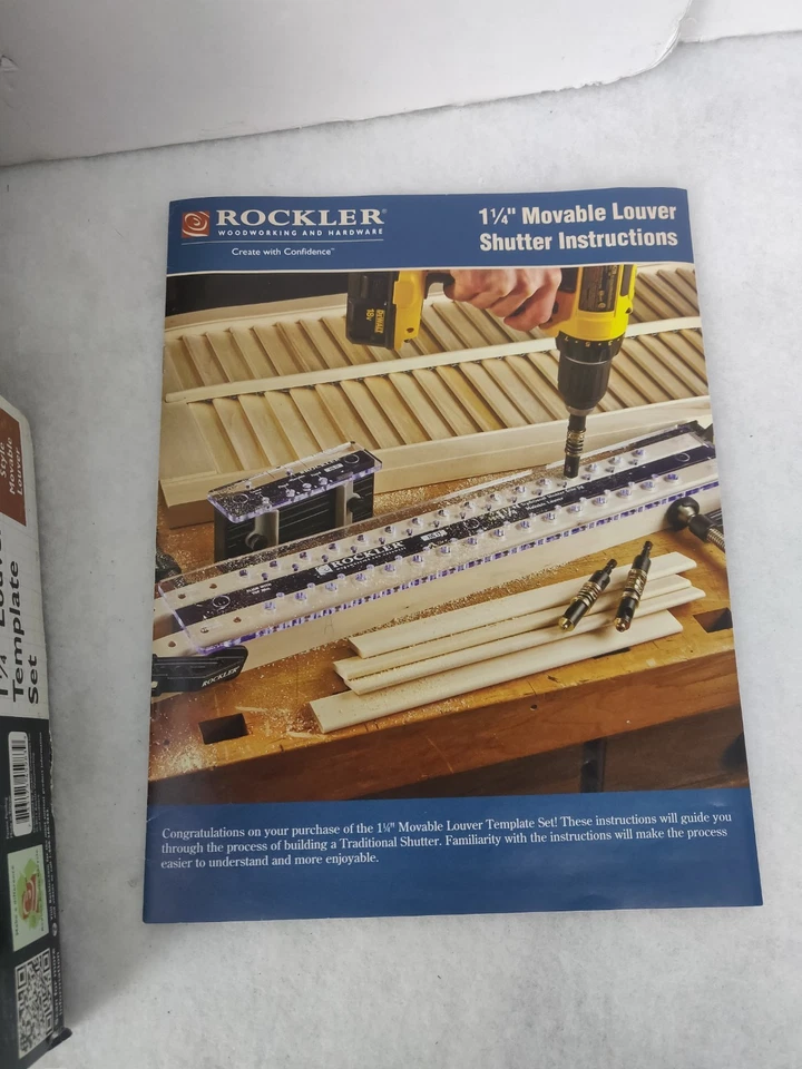 Традиционный набор шаблонов системы подвижных жалюзи Rockler 1 1/4 дюйма - Изображение 4 из 4