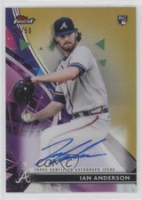 2021 Topps Finest Finest Auto Gold Refractor 5/50 Ian Anderson #FA-IA Auto 5n0
