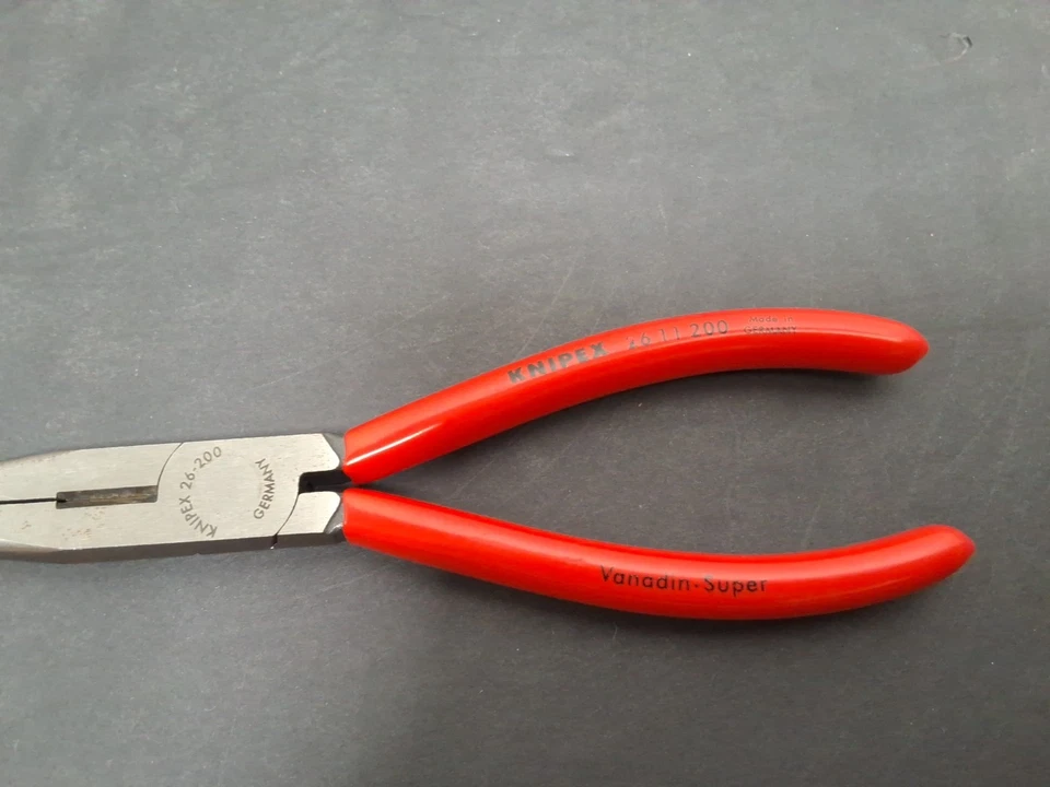 Knipex 8" Needle Nose Pliers w/ Side Cutter 26 11 200 - Image 2 of 4