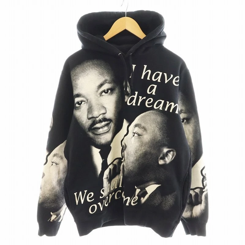 Sweat à capuche Supreme 18SS MLK King Jr. sweat à capuche pull M noir noir AN4