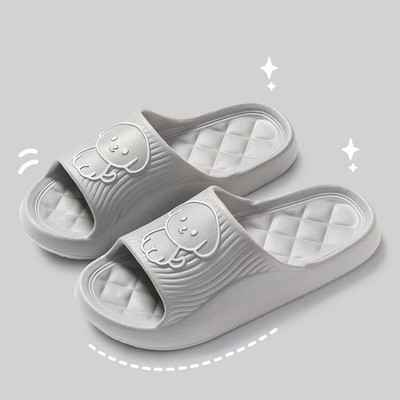 Cute Couple Pillow Slippers Female Summer Wear New Non-Slip Eva Thick Sandals