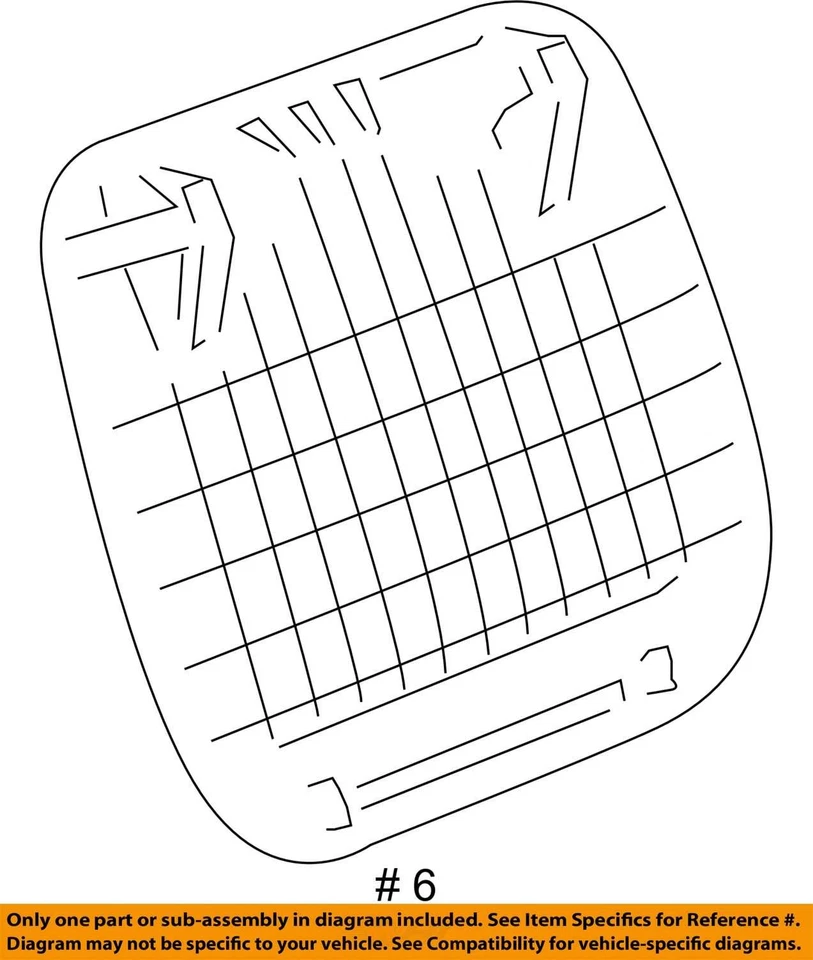 SE ADAPTA A CHEVROLET HHR 2006-2011 PANEL P/ASIENTO BK CUSH RR FI 15264348 - NUEVO OEM Foto 3 de 3
