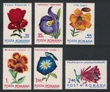 Romania Flowers Lily Pomegranate 6v 1971 MNH SG#3818-3823