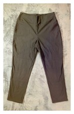 Hybrid & Company Women's 3X Charcoal Grey Stretch Pull-On Pants Made in USA NEW