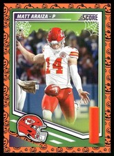 Matt Araiza 2025 Score a Treat Kansas City Chiefs #288 Near Mint or Better