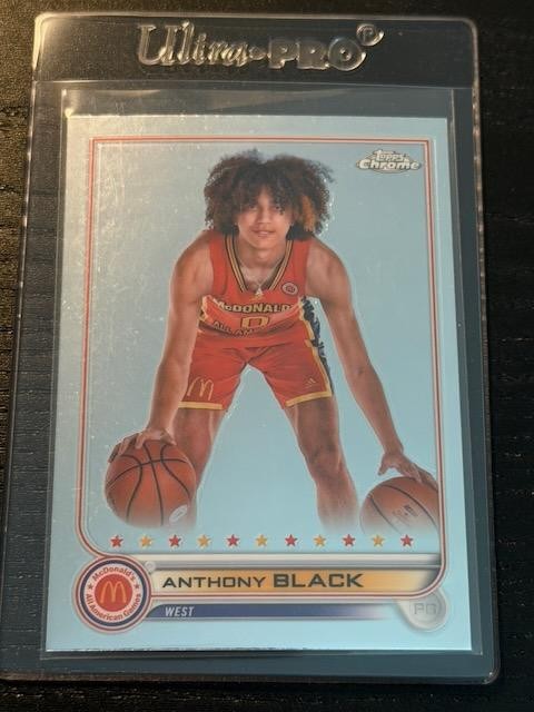 2022 Topps Chrome McDonald's All American #62 Anthony Black Refractor