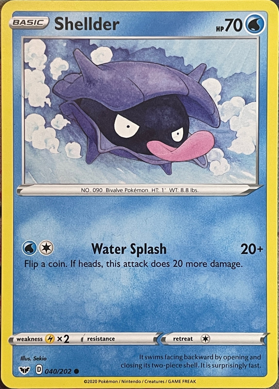Shellder - 040/202 - Sword & Shield Base Pokemon 2020