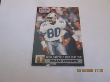 ALVIN HARPER COWBOYS 1990 PRO SET ROOKIE CARD #741