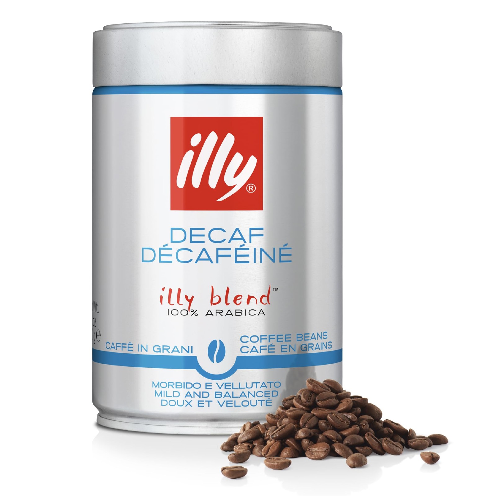illy Decaffeinated Coffee Beans, 100% Arabica Blend, Medium Roast, Intensity 5/9, Smooth & Balanced with Caramel & Floral Notes, Suitable for Bean to Cup & Fresh Grinding, 250g - Image 2
