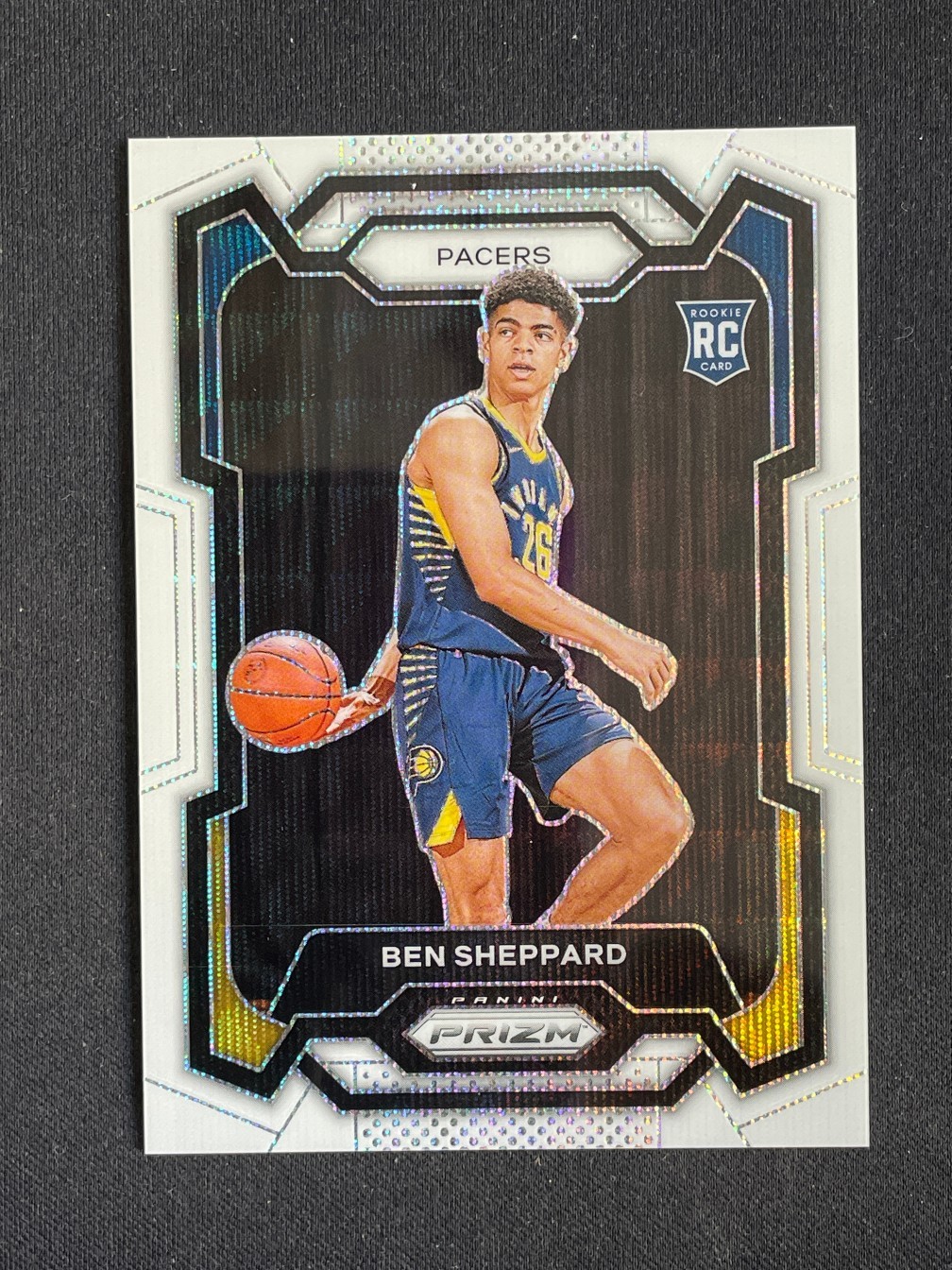 Ben Sheppard 2023-24 Panini Prizm RC White Wave /38 #172