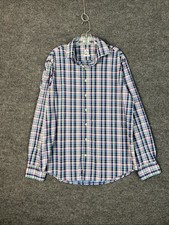 Peter Millar Mens Crown Sport Performance Button Up Shirt XL Plaid Multi Color