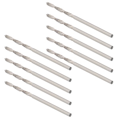 10Pcs Twist Drill Bit Straight Shank Steel Beads Punch Hardware