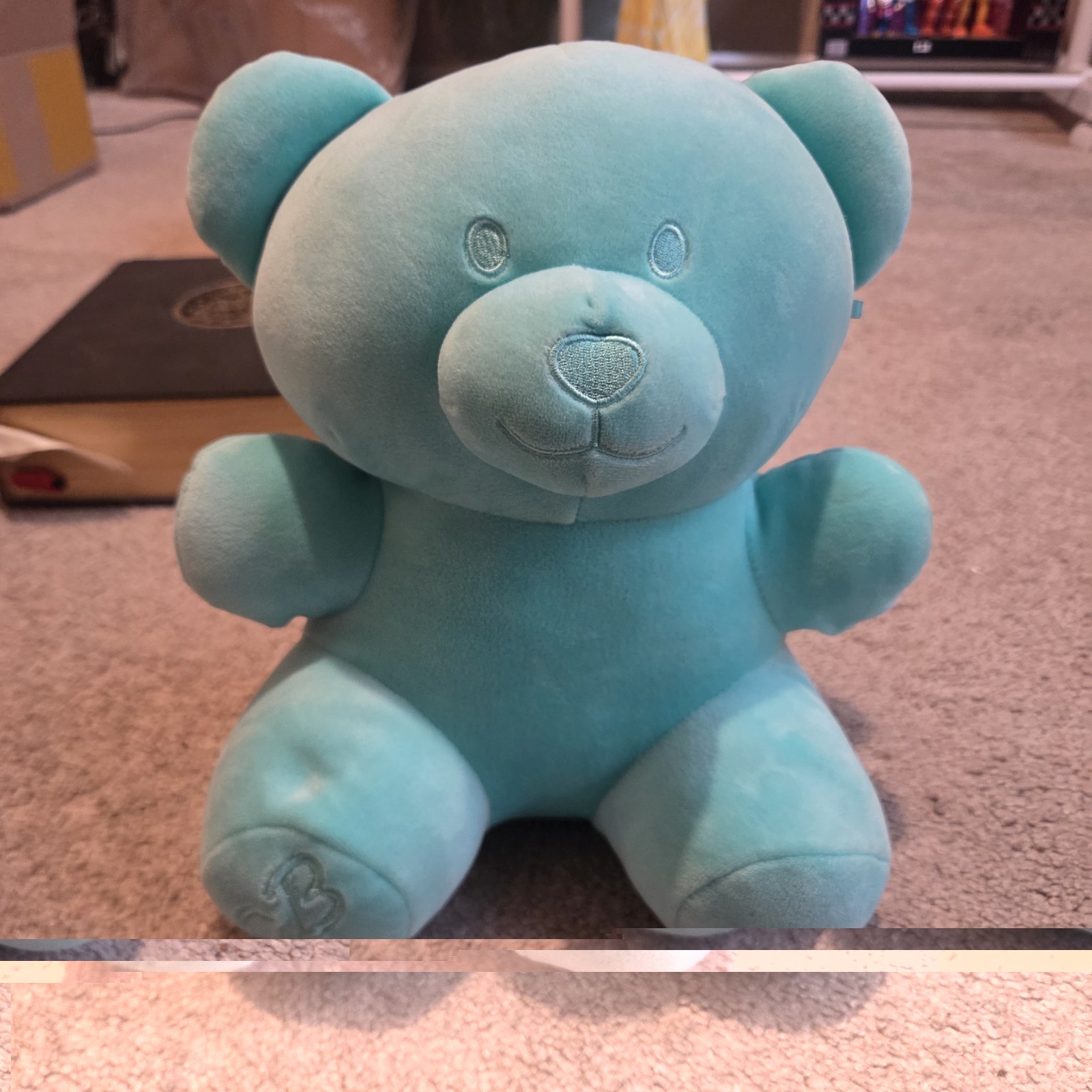 Candy Bears Teal Teddy Bear Plush 8” Aqua Blue Stuffed Animal Toy