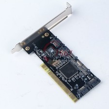 ONE PCI to 4 ports SATA Serial ATA RAID Sil3114 Converter Controller I/O Card #p