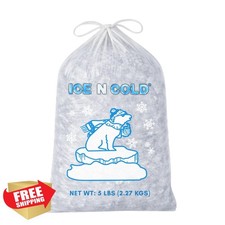 ICE N COLD  5LB Drawstring Ice Bags 100 Count